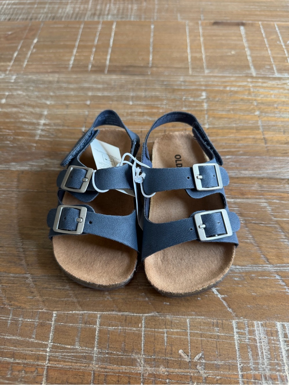 Old Navy Navy Blue Double-Buckle Kids Sandals